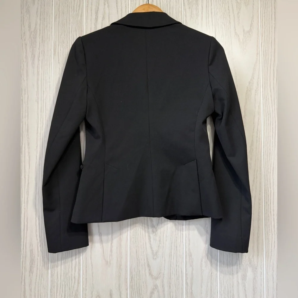 Express Size 4 Black One-Button Tailored Blazer